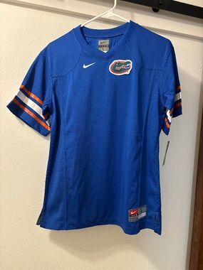 Florida Gators Nike Ncaa Football Blue Jersey NWT Size L Youth